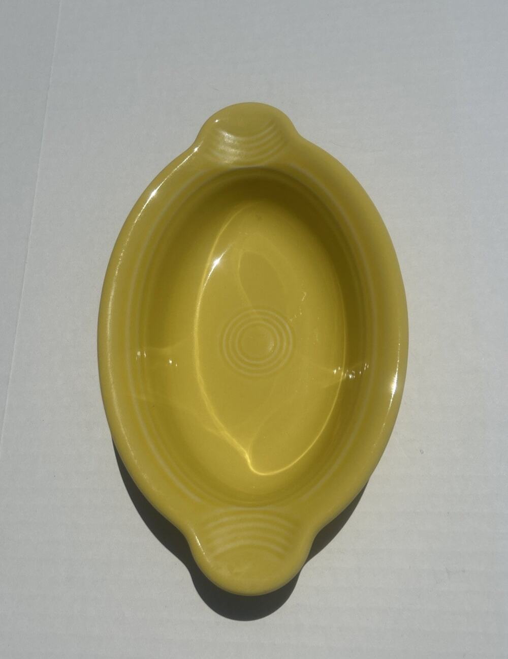 Fiesta Sunflower Yellow Oval Baker Casserole Dish Homer Laughlin Ovenware USA